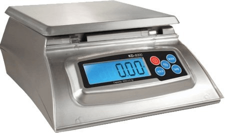 Kitchen Scale - Baker's Math Kitchen Scale - KD8000 Scale by My Weight, Silver