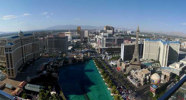 View of the Las Vegas strip from our suite at the Cosmopolitan Hotel