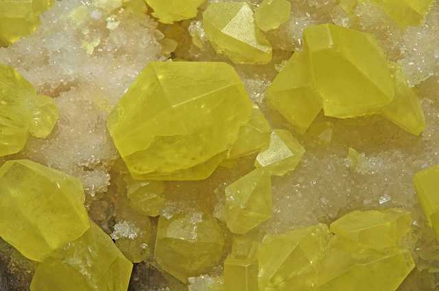 sulfur, celestine
